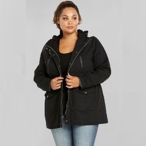 TORRID BLACK ANORKA WINTER JACKET